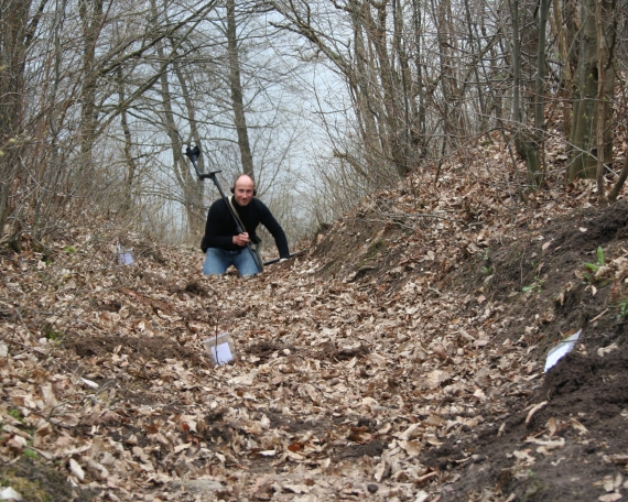 Field survey using metal detectors