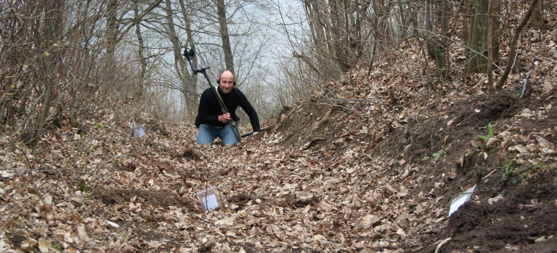 Field survey using metal detectors